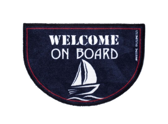 Marine Business Welcome Alfombra Antideslizante Forma Media Luna Regatta