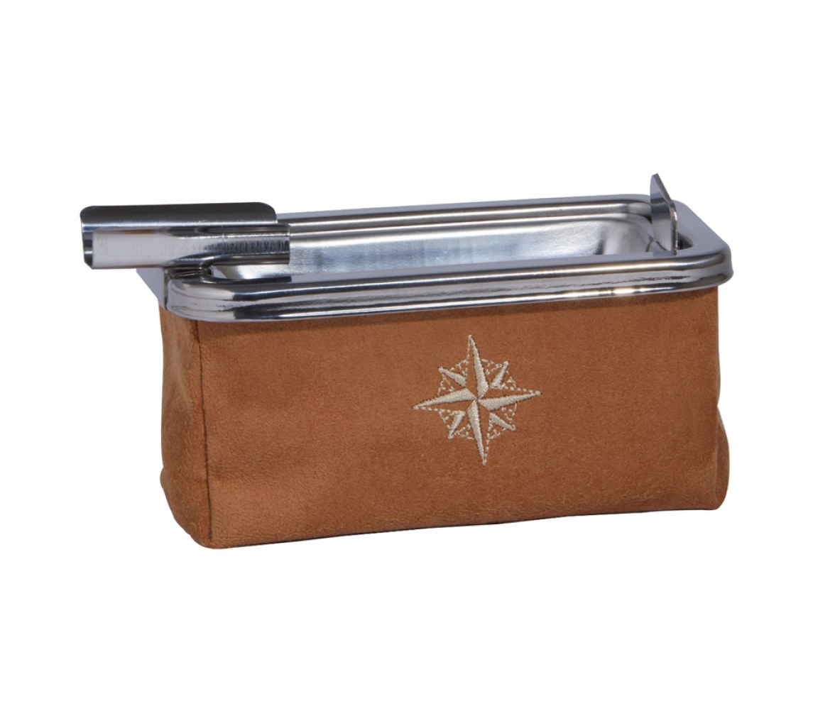 Marine Business Windproof Cenicero Rectangular Ante Camello