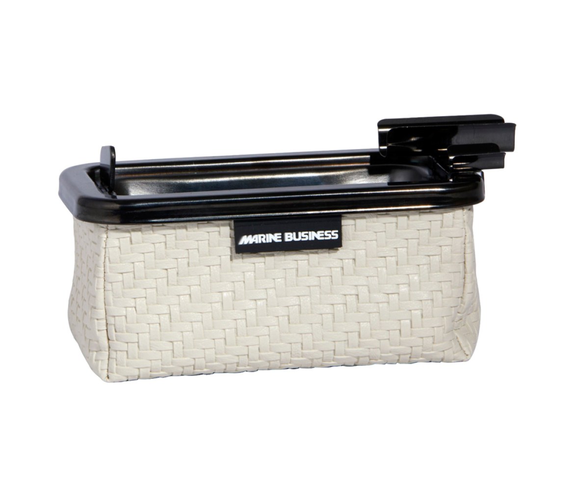 Marine Business Windproof Cenicero Rectangular Rattan Blanco