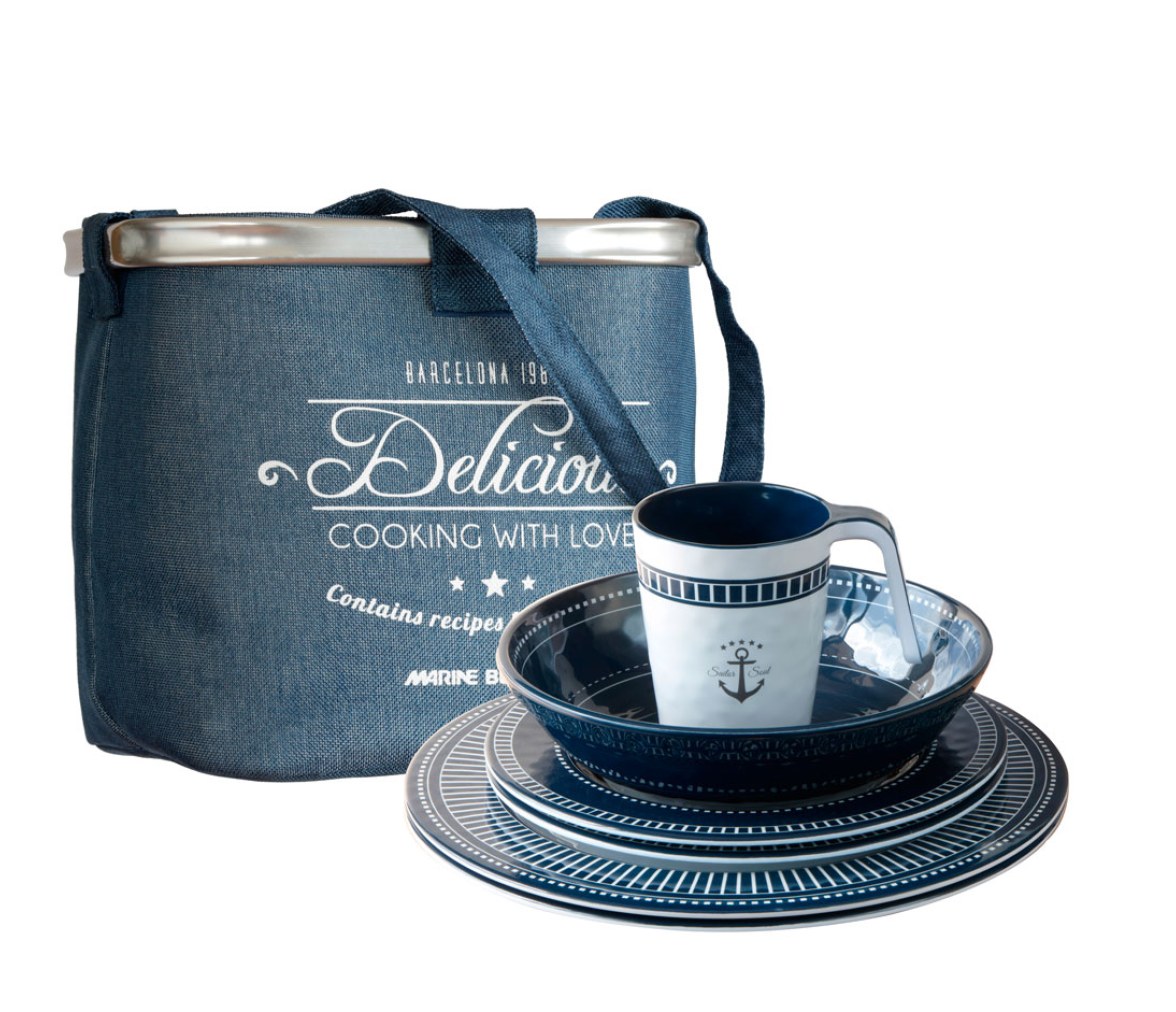 Marine Business Pack Vajilla 24 piezas