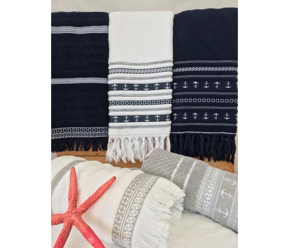 Marine Business Alfombrita Antideslizante Blanca Anchors, Santorini