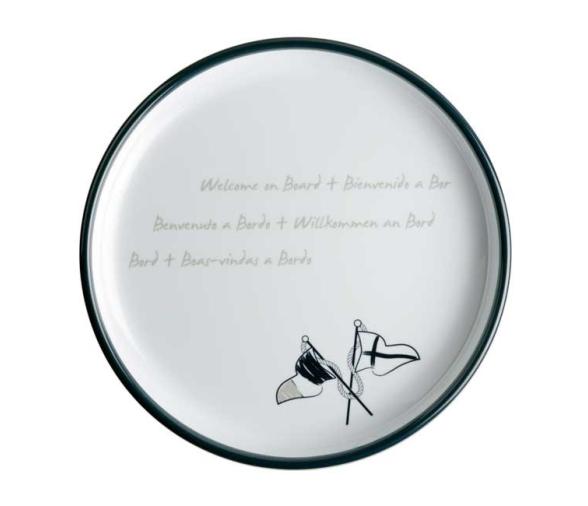 Marine Business Plato Postre Welcome On Board 6 Unidades