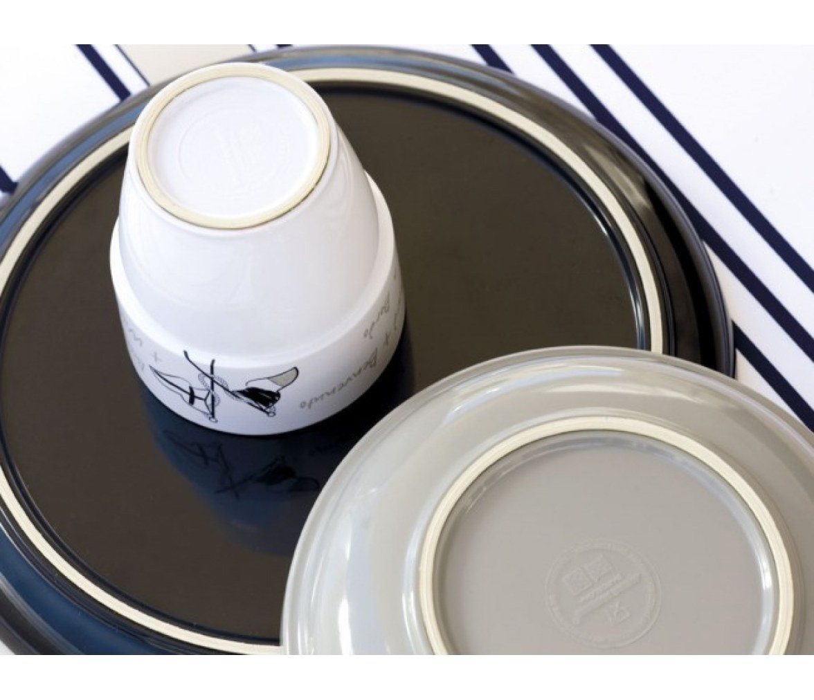 Marine Business Plato Postre Welcome On Board 6 Unidades