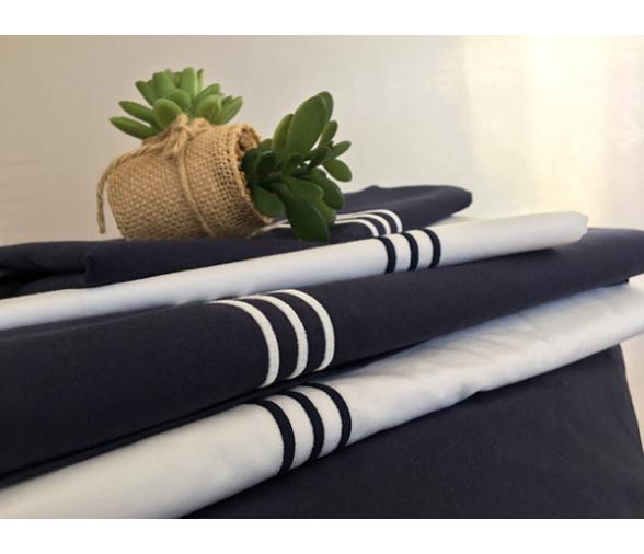 Marine Business Sábana Encimera y Funda Almohada Doble Azul, Santorini