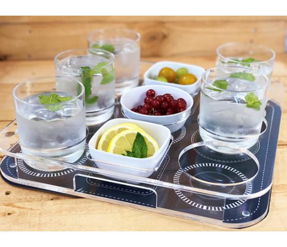 Marine Business Set Bandeja Porta Vasos y Snacks - Party