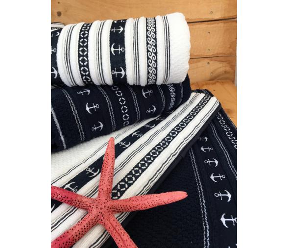 Marine Business Set de Toallas 3 pz. Azul Anchors, Santorini