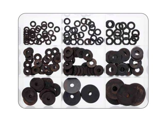 Kit I Arandelas Negras 200 piezas