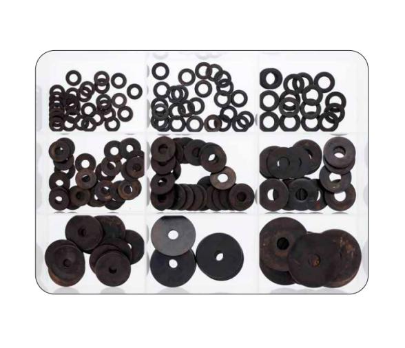 Marinetech Kit I Arandelas Negras 200 piezas