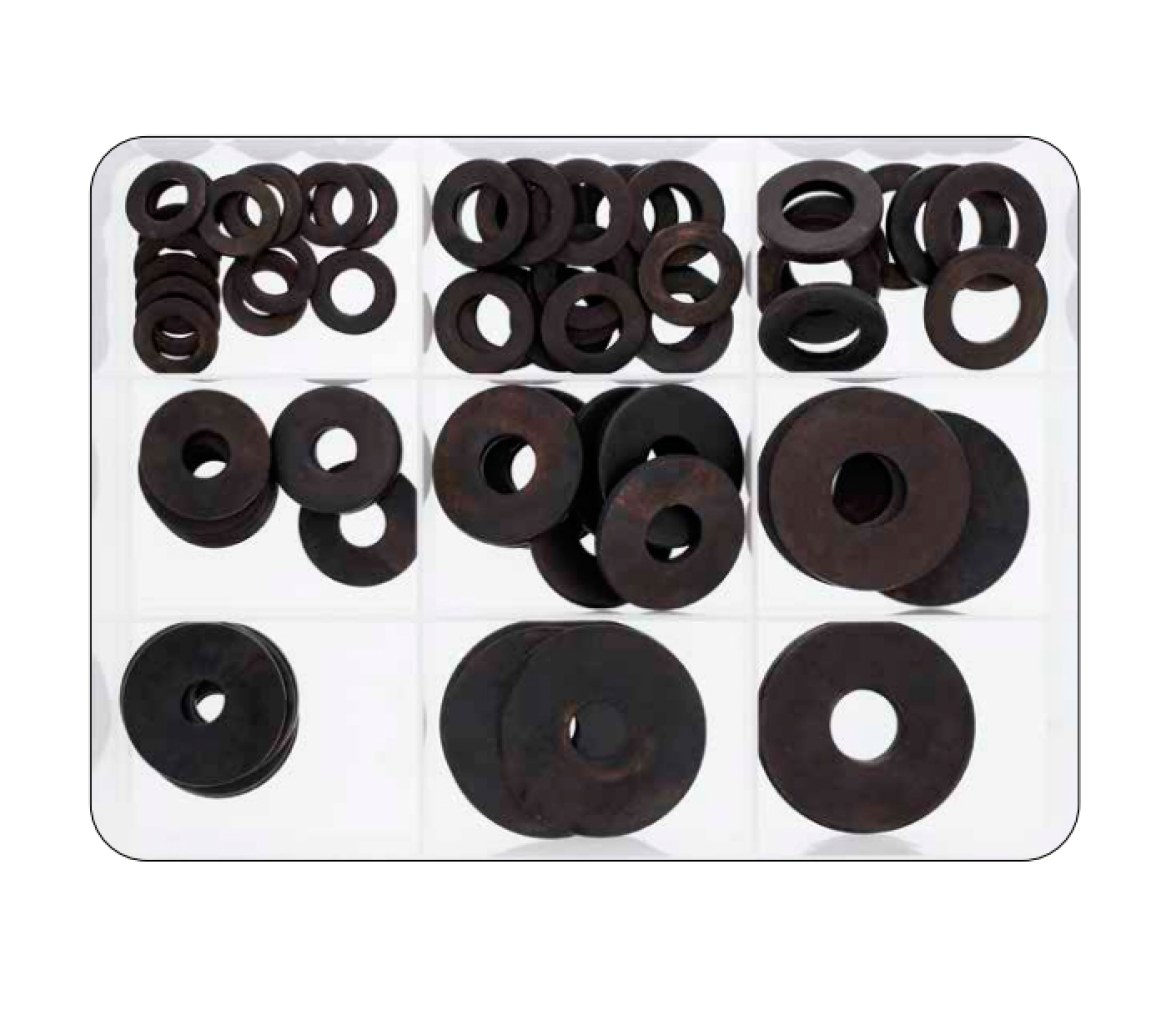 Kit II Arandelas Negras 100 piezas