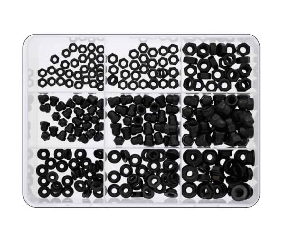 Marinetech Kit III Arandelas Negras 270 piezas