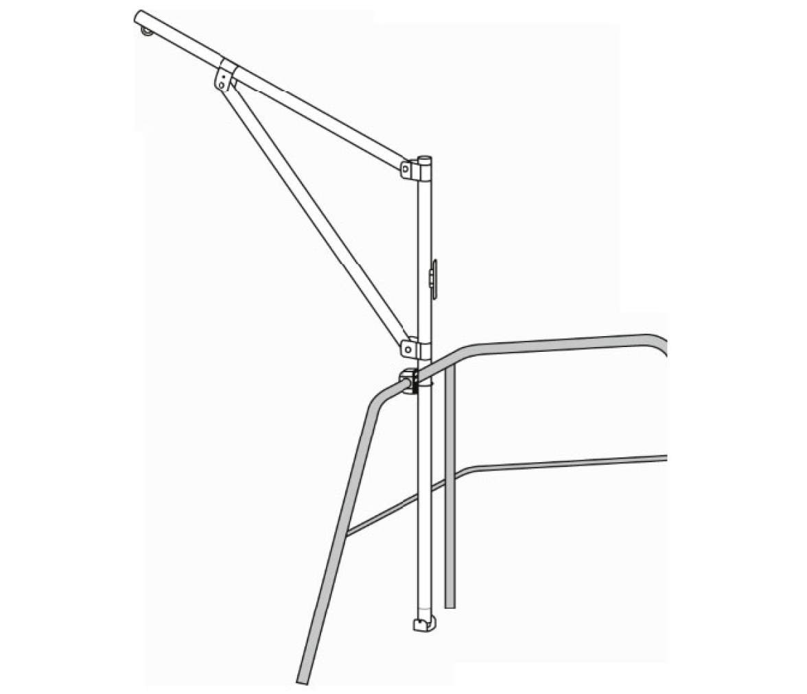 Mastil de Carga Plegable Plastimo