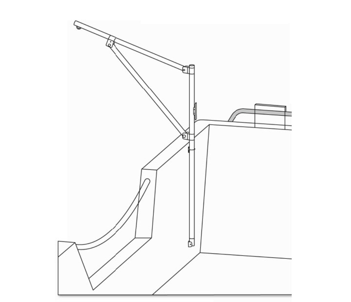 Mastil de Carga Plegable Plastimo
