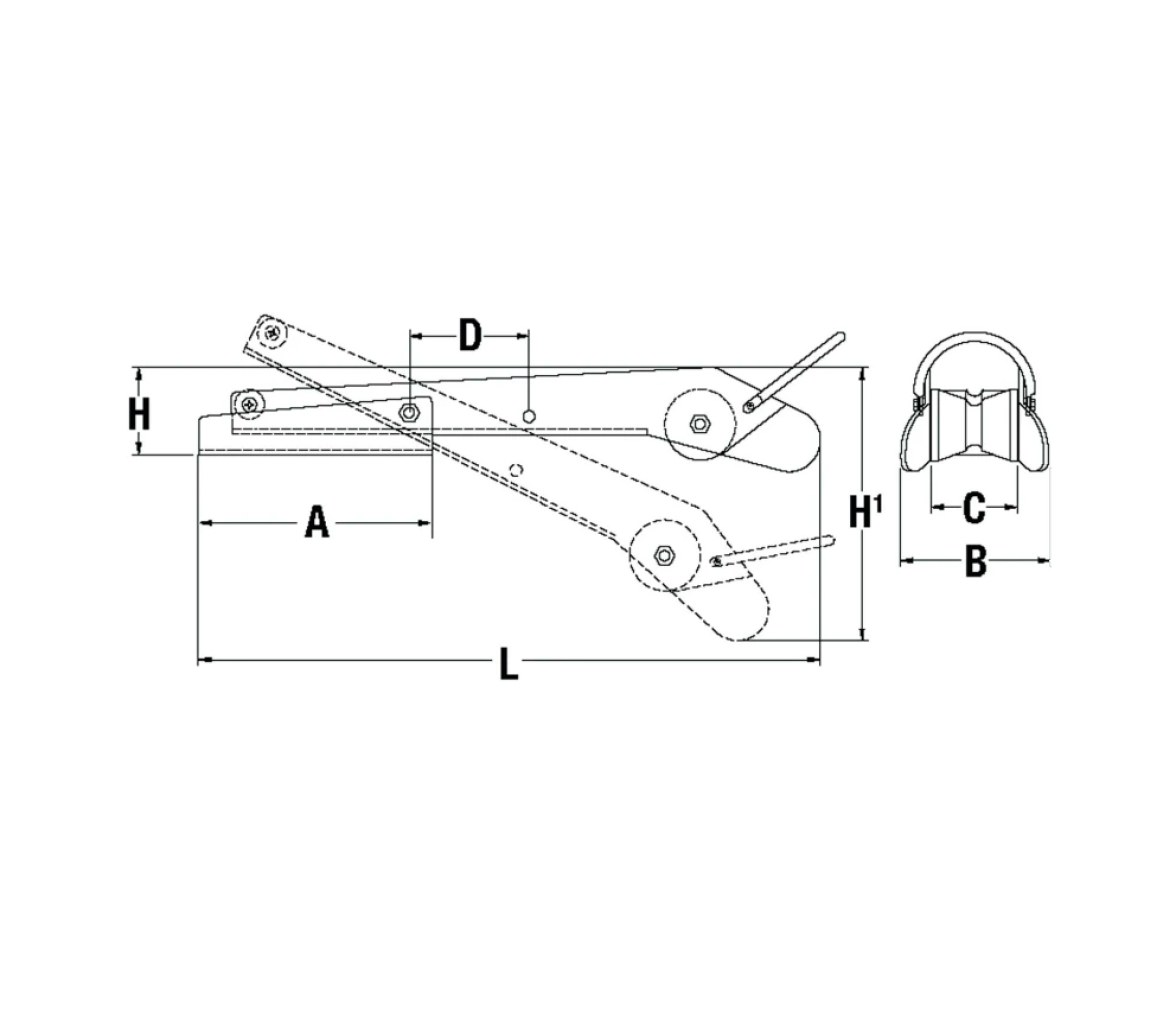 Maxwell Puntera de Ancla Basculante Extensible