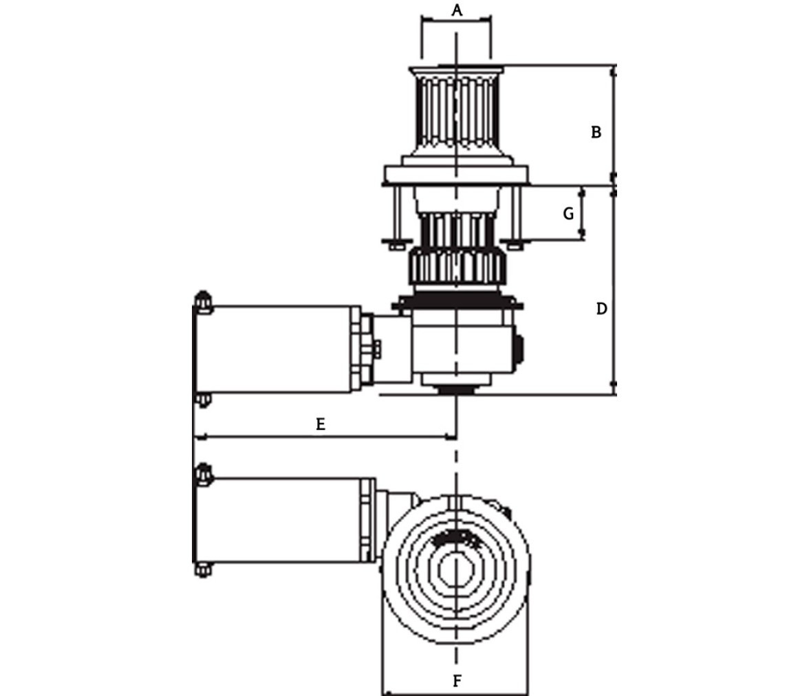 Maxwell Cabestrante Alta Calidad Acero Inox 316 CV100 Hidráulico