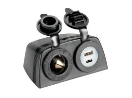 Osculati Mechero + Toma USB-A + USB-C con Carcasa