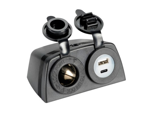 Osculati Mechero + Toma USB-A + USB-C con Carcasa