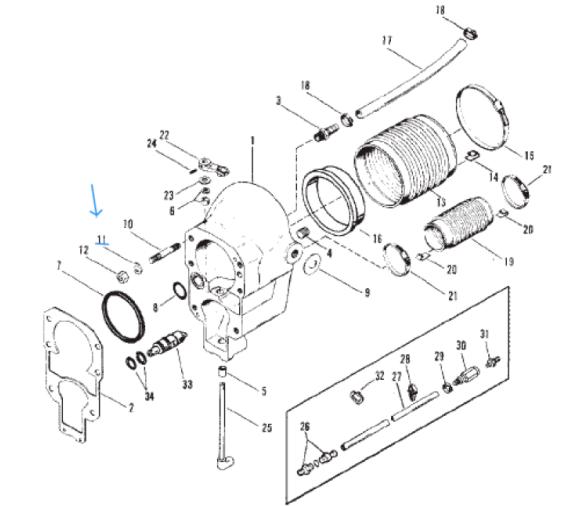 Mercruiser arandela transom 12-35935