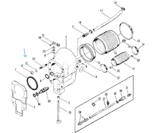 Mercruiser arandela transom 12-35935