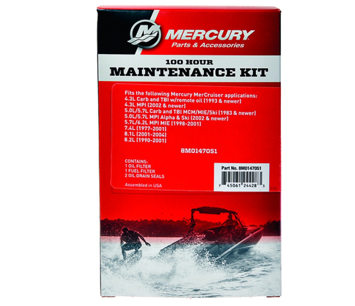 Mercruiser Kit de mantenimiento de 100 horas V6 y V8