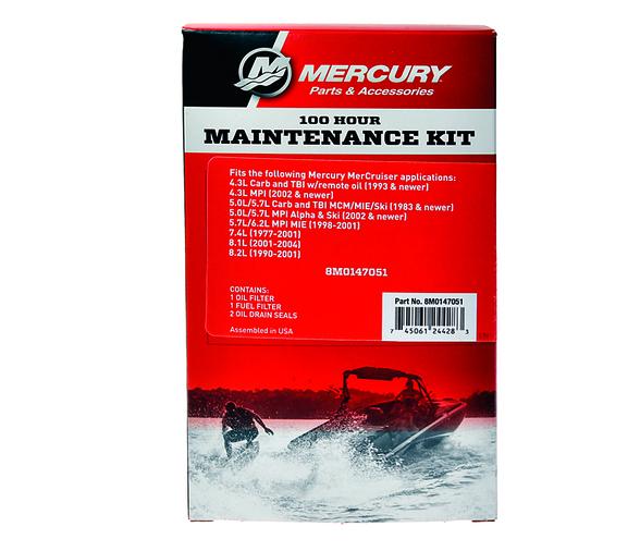 Mercruiser Kit de mantenimiento de 100 horas V6 y V8
