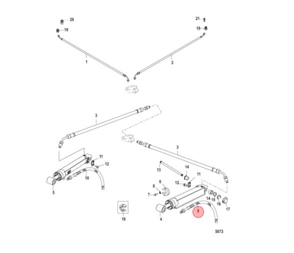 Mercruiser Latiguillo Power Trim 32-864960
