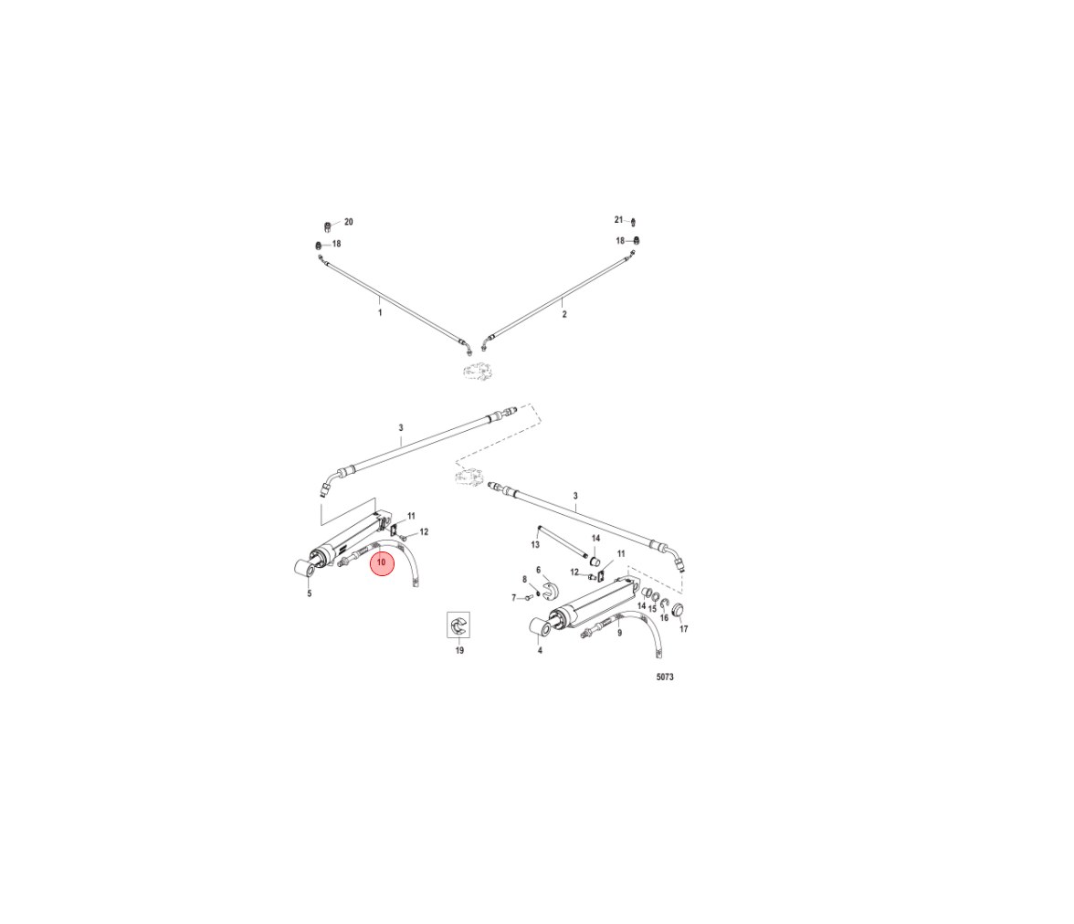 Mercruiser Latiguillo Power Trim 32-864959