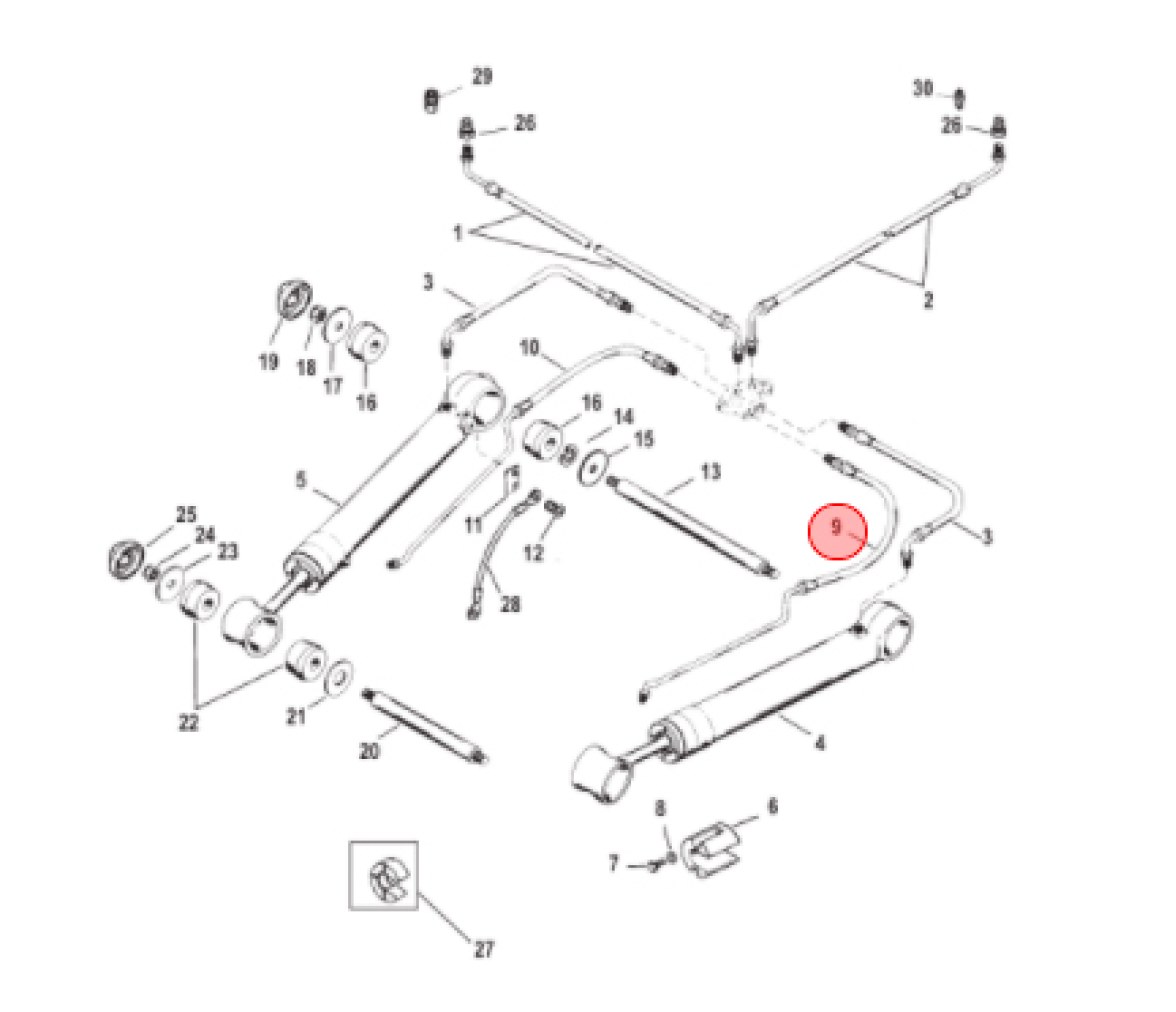 Mercruiser Latiguillo Power Trim Bravo 32-864589
