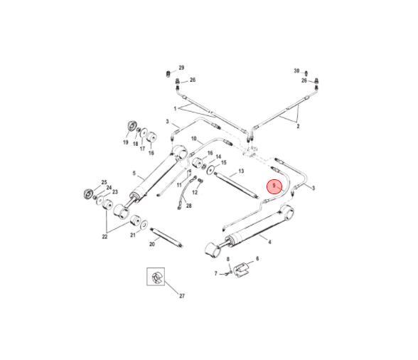 Mercruiser Latiguillo Power Trim Bravo 32-864589