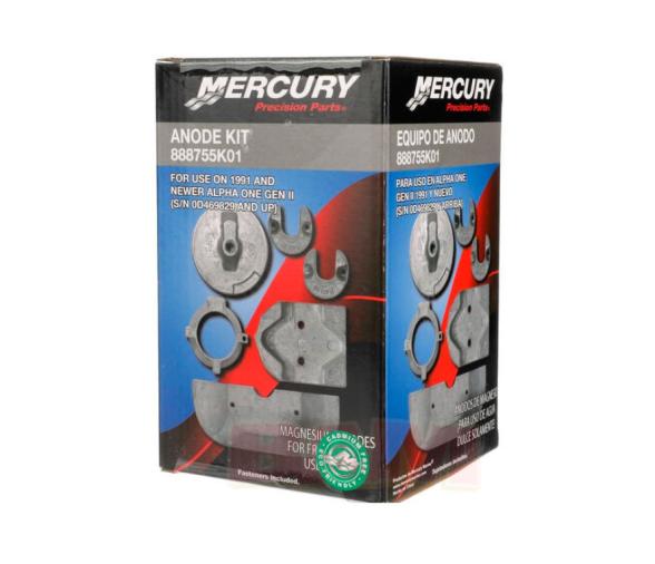 Mercury Kit de Ánodos de Magnesio para Agua Dulce