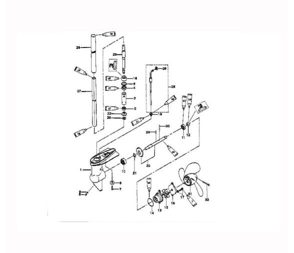Mercury Junta de Aceite de Cola