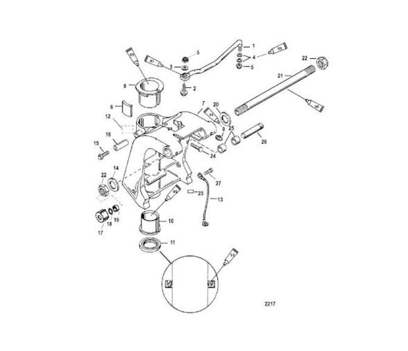 Mercury Kit Retenes Tubo de Dirección