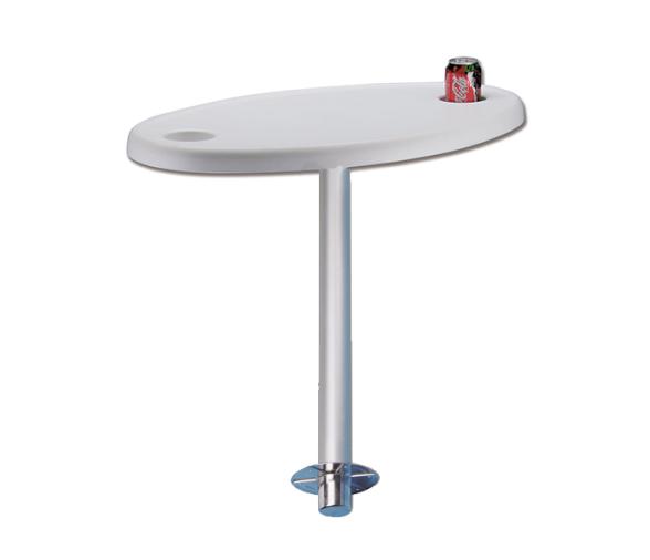 Mesa con soporte desmontable y portabebidas