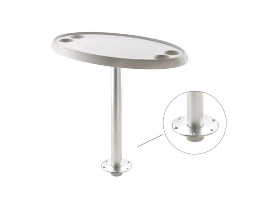 Vetus Mesa Oval, Pie Desmontable con Base