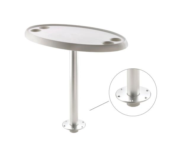 Vetus Mesa Oval, Pie Desmontable con Base