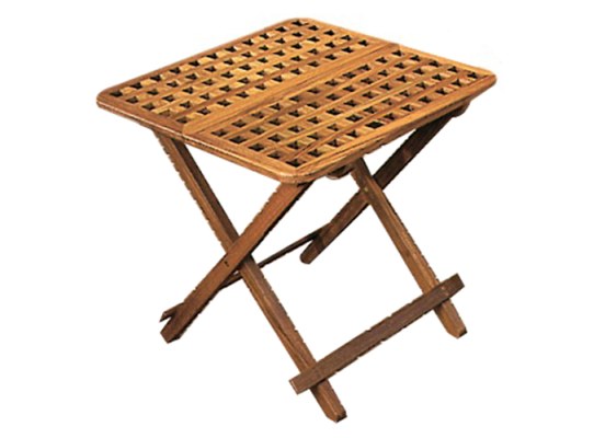 Mesa plegable en teca