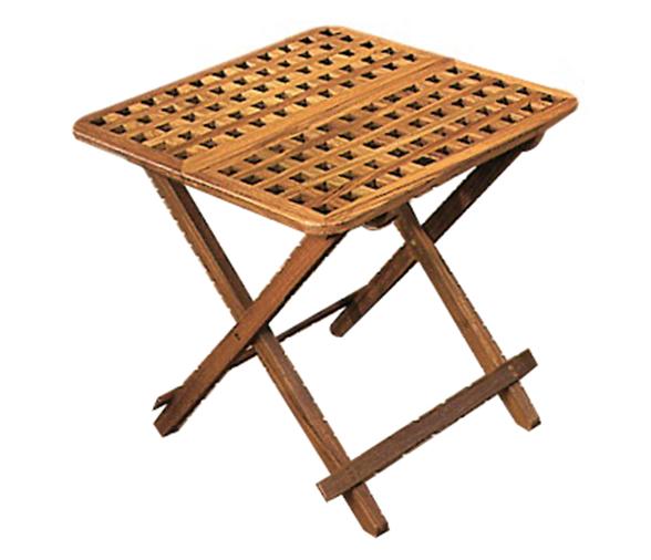 Mesa plegable en teca