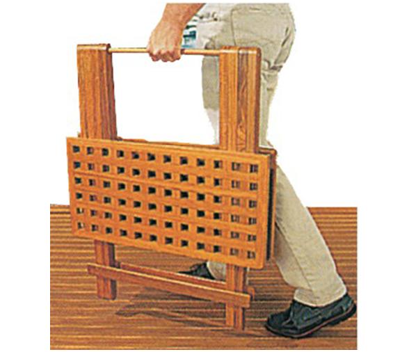 Mesa plegable en teca