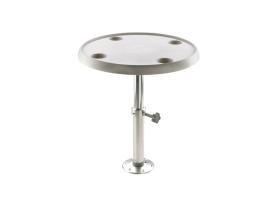 Vetus Mesa Redonda, Pie Ajustable y Desmontable con Base 60 cm