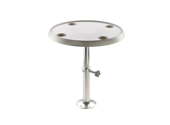 Vetus Mesa Redonda, Pie Ajustable y Desmontable con Base 60 cm