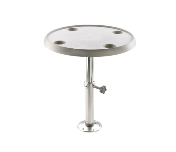 Vetus Mesa Redonda, Pie Ajustable y Desmontable con Base 60 cm