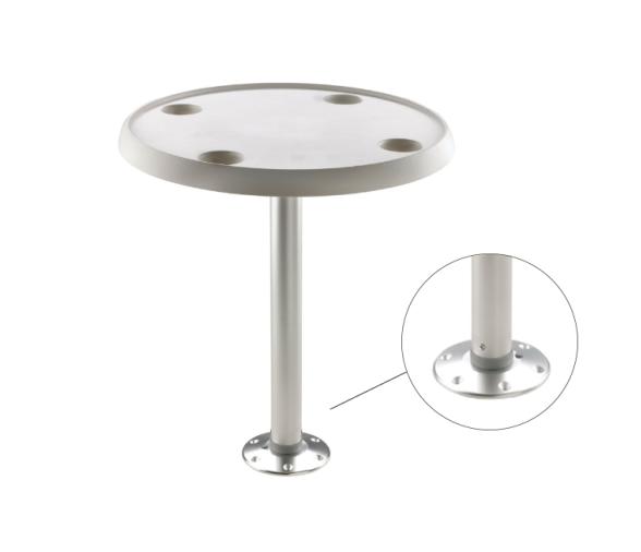 Vetus Mesa Redonda, Pie Fijo Desmontable con Base