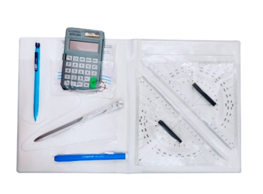 Micron Set de Navegacion con Calculadora y Compas de Punta