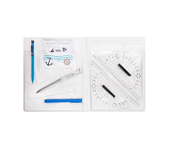 Micron Set de Navegacion con Compas de Punta Recto