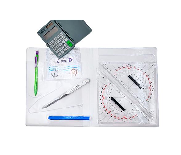 Micron Set de Navegacion con Escuadra de 2 Colores y calculadora