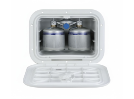 Mini Caja para 2 Bombonas CV500 Apertura Frontal