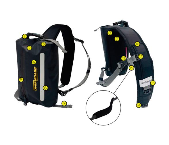 Mochila Bandolera Impermeable Pro-Light