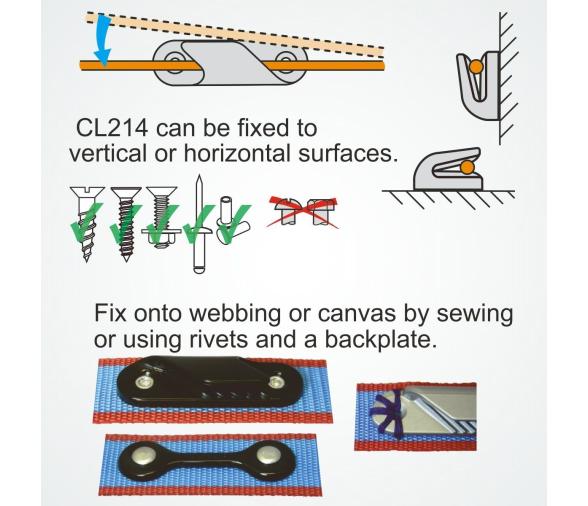 Clamcleat Mordedor Lateral CL214 Babor