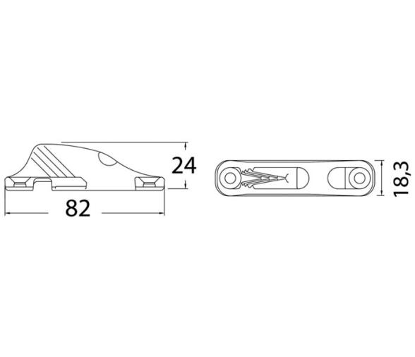 Mordedor con Puente 82x18mm CL203 Clamcleat