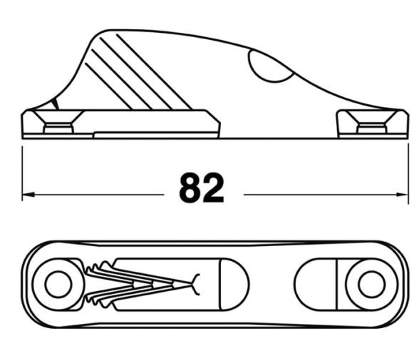 Mordedor con Puente 82x18mm MK1AN CL211 Aluminio Clamcleat
