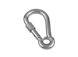 MOSQUETON BOMBERO CON OJILLO Y CIERRE INOX 316 VINOX